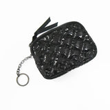 The Debra Diamond Black Patent Keychain Wallet