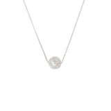 Snowflake Gemstone Blessing Necklace in Sterling Silver