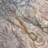 Textured Metal Paperclip Chain