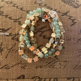 Set of Three Beaded Stretch Bracelets