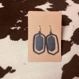 White Nesting Metal Earring