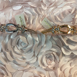 Textured Metal Bangle Bracelet Silver Gold