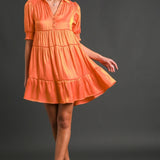 Shimmer Collar Couture Dress