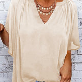 Split Neck Blouse