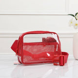 Mini Clear Fanny Pack: Red
