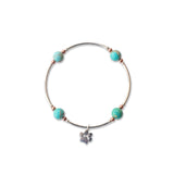 Charmed Blue Jasper & Paw 8mm Blessing Bracelet: Small