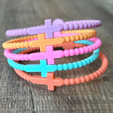 Silicone Cross Bracelet