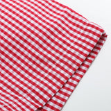 Baseball Smocked Shirt and Red Gingham Shorts Set: 3T