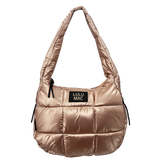Metallic Puffer Tote – Champagne