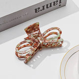 LARGE CUTE BOW RIBBON HAIR CLAW CLIPS | 40H870: MULTI