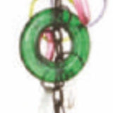 Handmade Intertwined Glass Rings Wind Chime – Colorful Glass & Authentic NANA Bell