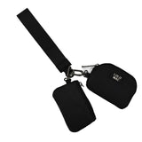 Black/Black Lulu Mac Double Pouch Wristlets
