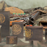 Shotshell Burnished Leather Money Clip