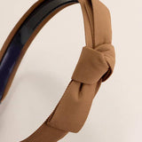 Tan Classic Bow Knotted Headband