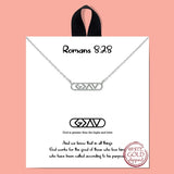 Silver God is Greater Than the Highs and the Lows Necklace