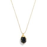 Gold Tone Ball Chain Necklace