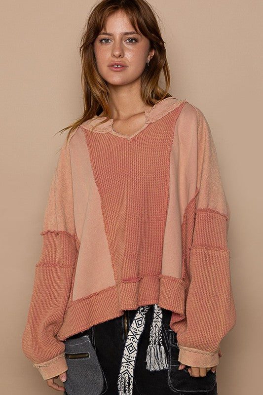 Frayed Edge Knit Top