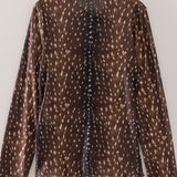 Fawn Over You Sheer Mesh Top