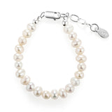 Kids Sterling Silver Freshwater Pearl Baby Girl Bracelet: Medium 1-5 Years