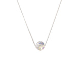 Starlight Crystal Blessing Necklace In Sterling Silver