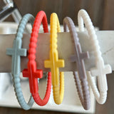 Silicone Cross Bracelet