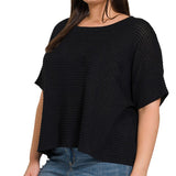 Chic Monochrome Jacquard Bliss Sweater