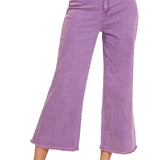 Blueberry Acid Wash High Waisted Pants