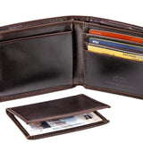Alabama Crimson Tide Men's Collegiate Bifold Leather Wallet.: UAL Crazyhorse