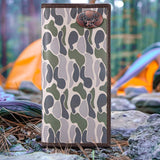 Buck Men's Secretary Old School Camo Leather Wallet.: Brown/Tan Camo