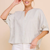 Seaside Stripe Dolman Blouse