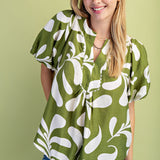 Olive Garden Printed Top