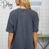 Washed Charcoal Cotton Tee