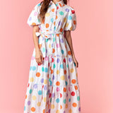 Spot On Maxi Dress – Multi Color