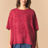 Washed GameDay Twill Patch French Terry Top