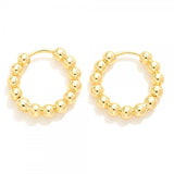 Beaded Hoop Earrings