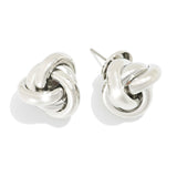 Silver Knot Earrings