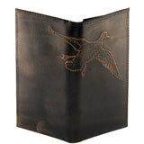 Mallard Burnished Leather Secretary Wallet