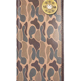 Shotshell Men's Secretary Old School Camo Leather Wallet.: Brown/Tan Camo
