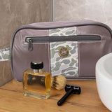 Shot Shell Brown Pebble Old School Camo Men's Toiletry Dopp Bag.: Brown/Tan