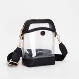 Clear Mini Crossbody Bag: Black