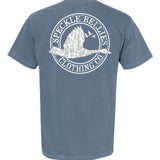Ghost Camo Circle Logo: Washed Denim / XL
