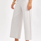 Curvy Pearl Gray Magic Wide Cropped Pants