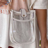Mini Clear Crossbody Bag: White