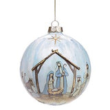 Nativity Glass Ornament