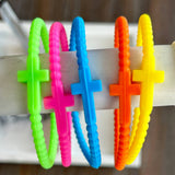 Silicone Cross Bracelet