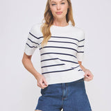 Nantucket Breeze Striped Knit Top