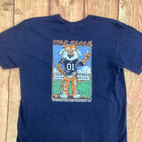 Aubie Watercolor: True Navy / XXX-Large