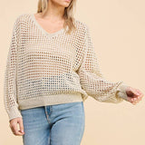 Sandy Shores Foil Knit Sweater