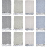 Patterned Cotton Throw Blanket - 50 x 70 - Style Options: Diamond