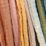 Watercolor Mountains & Trees Muslin Swaddle Blanket